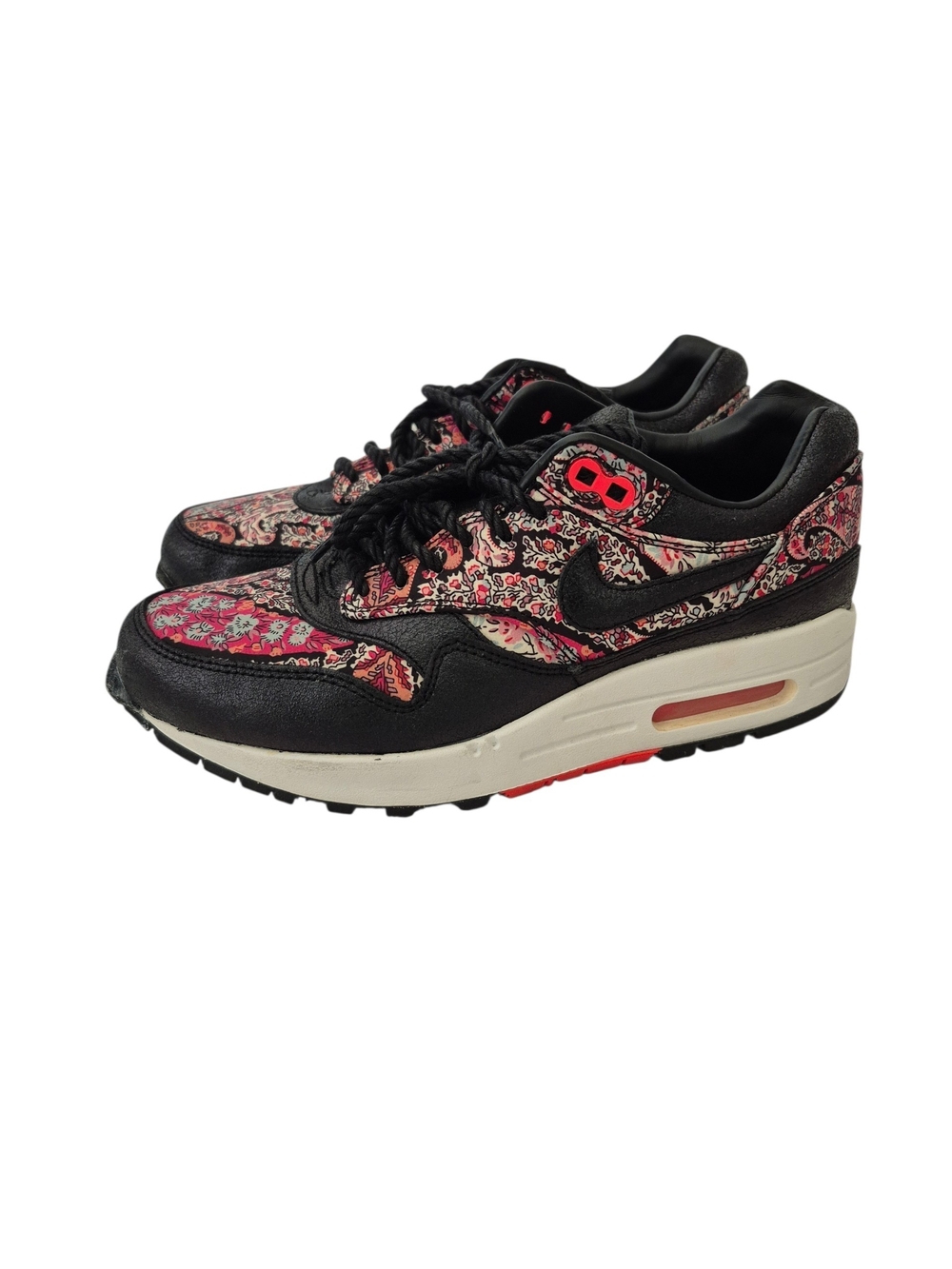Nike Air Max 1 Liberty Black Paisley Sneakers AS IS